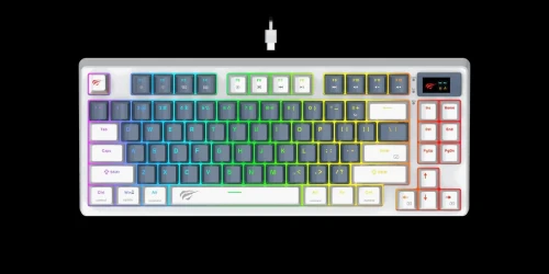 CLAVIER HAVIT MECANIQUE KB-884L SWITCH RED+SCREEN