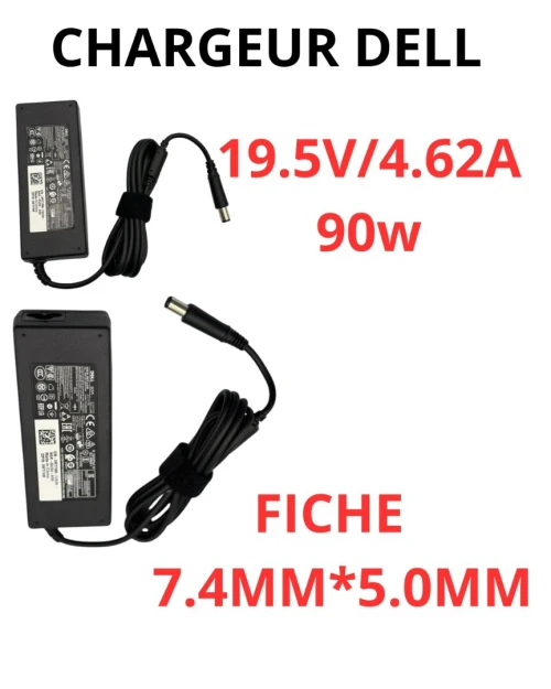 CHARGEUR DELL 1ER CHOIX  19.5V/4.62A  7.4MM*5.0MM 90W