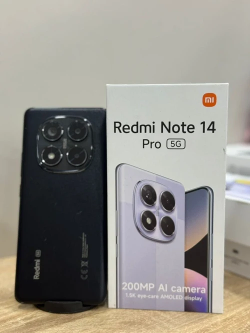 REDMI NOTE 14 PRO 5G 8G/256G /Midnight Black /OCASSION AVEC BOITE REDMI NOTE 14 PRO 5G