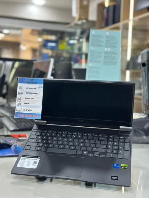 HP VICTUS GAMING 15-FA  I5-13420H/16G/512 SSD/CG RTX 4050 6GB/ WIN 11 /15.6'/OFFICE 2019 AVEC CHARGEUR ORIGINAL