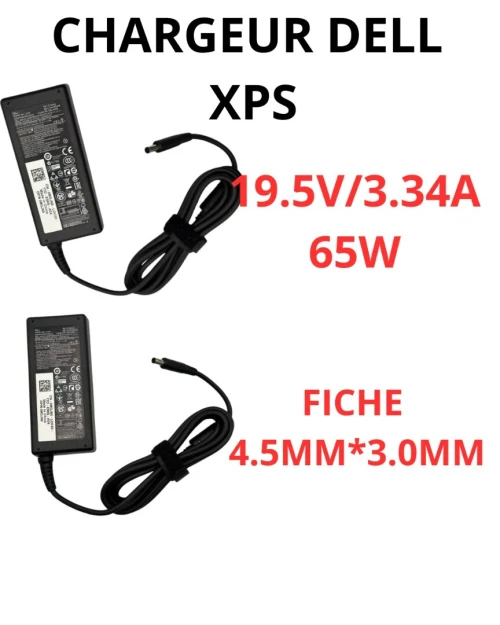 CHARGEUR DELL XPS 1ER CHOIX 19.5V/3.34A  /Ø 4.5MM*3.0MM 65W