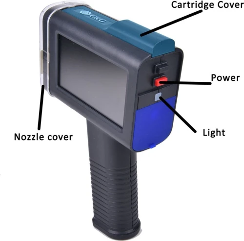 Imprimante d'étiquetage portable G&G Mobile GG-HH1001B avec écran tactile de 4,3 pouces