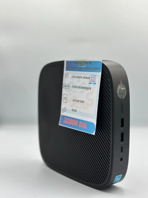 MINI TOUR HP PRO T550 THIN CLIENT CELERON J6412 8G/31G SSD/NEUF / CLAVIER SOURIS / CHARGEUR