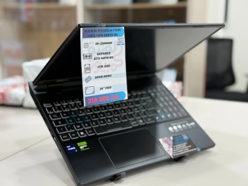 LAPTOP ACER PREDATOR HELIOS NEO 16 I9-13900H/32G/1TB SSD /CG 8G RTX 4070 /16' FHD  /WIN11/ NEUF