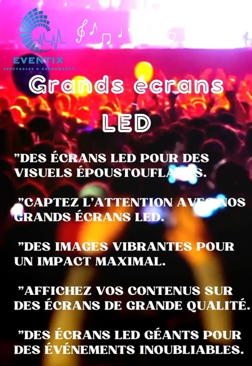 **"Eventix : Sonorisation, Éclairage, Backline et Écrans LED pour des événements réussis !"**