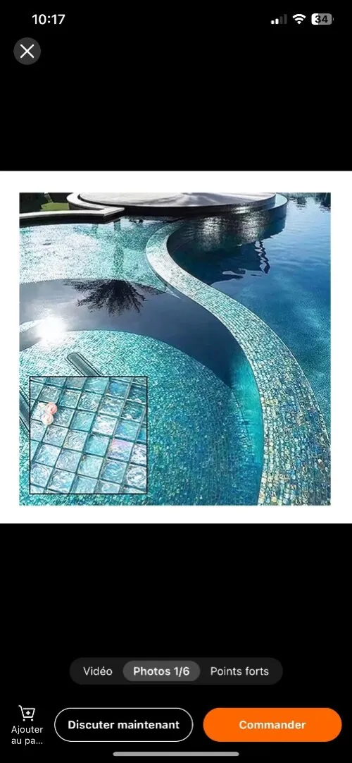 Pool , Piscine mosaique  , Hammam , salle de bain ,