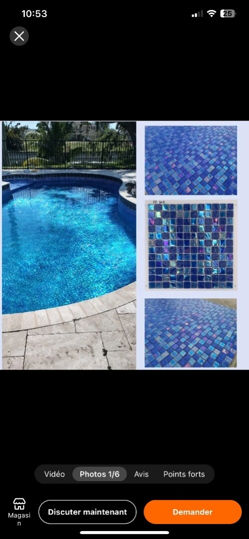 Pool , Piscine mosaique  , Hammam , salle de bain ,