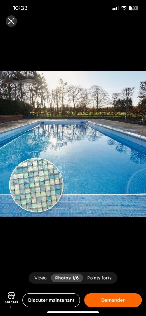 Pool , Piscine mosaique  , Hammam , salle de bain ,