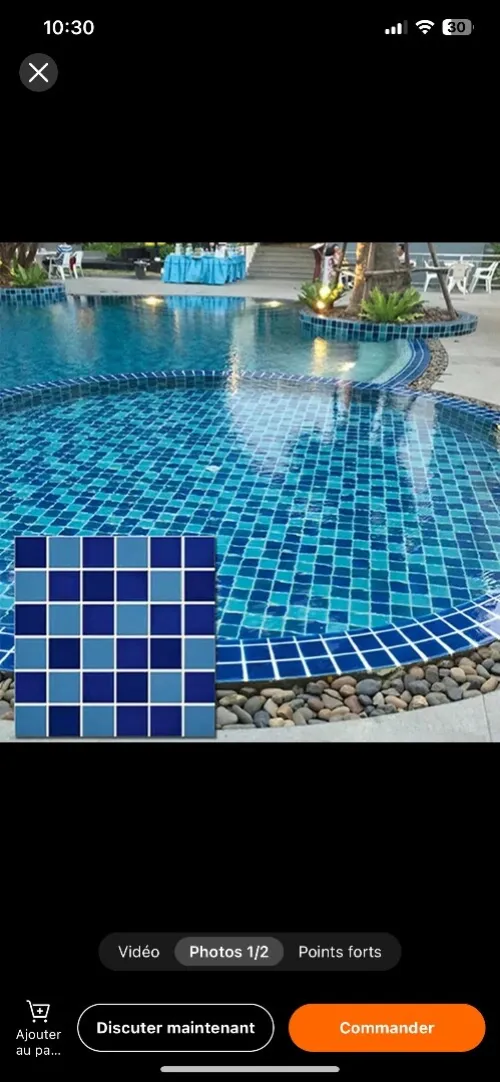 Pool , Piscine mosaique  , Hammam , salle de bain ,