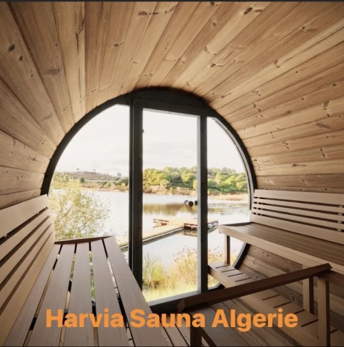 Le Sauna Harvia avec le bois . Aspen ,Abachi,thermoaspen,Thermoalder,pine , Spruce 