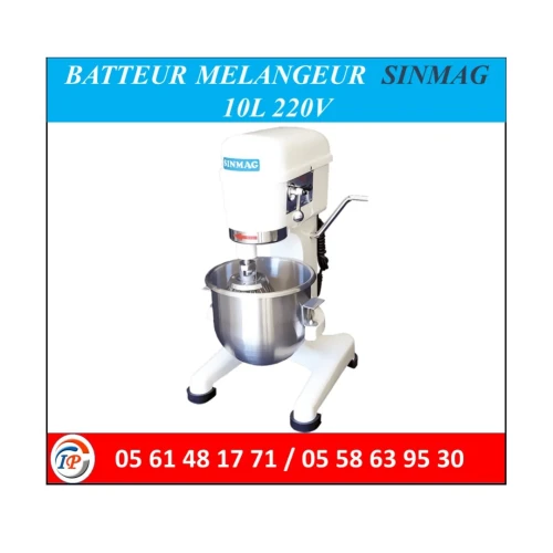 BATTEUR MELANGEUR  SINMAG  10L 220V
