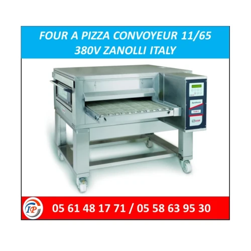 FOUR A PIZZA CONVOYEUR 11/65 380V ZANOLLI ITALY 