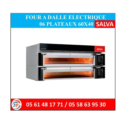 FOUR A DALLE ELECTRIQUE  06 PLATEAUX 60X40 SALVA