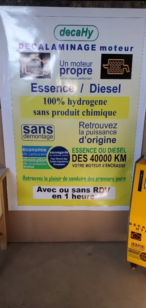 Vend machine decalaminage hydrogene
