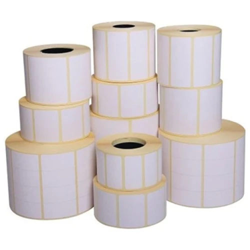 Etiquettes , Étiquette , Étiquettes, Rouleaux, thermique , destructibles , aluminium 