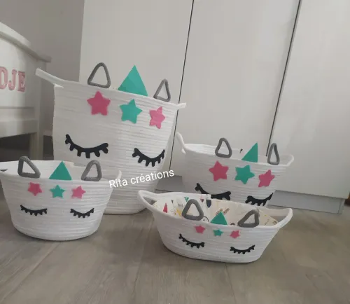Panier à rangement produit bébé multi usage
