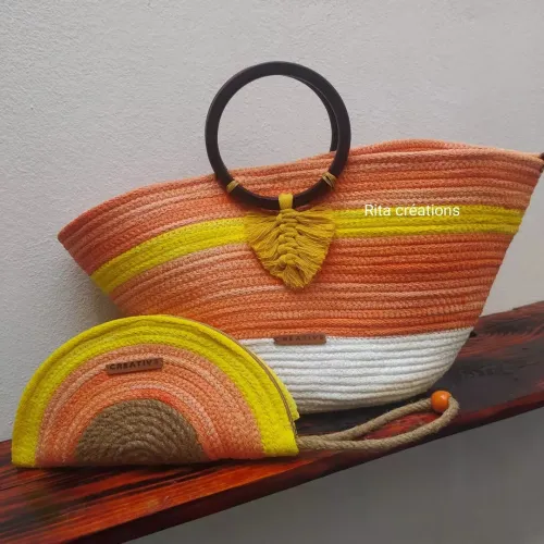 Sac avec Pouchette en couleur 
