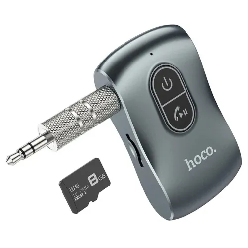 Récepteur BT de voiture E73 BT5.0, sortie AUX 3,5 mm 10heures d'utilisation lecture de carte TF.