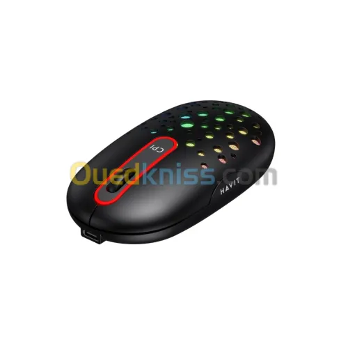 Souris Sans Fil Havit Ms64wb Rgb Avec Batterie Rechargeable