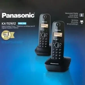 Panasonic KX-TG1612FRH ensemble de deux téléphones fixes sans fil (Duo)