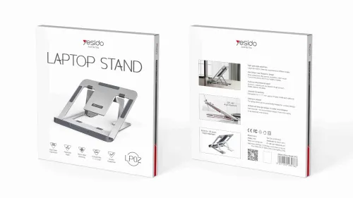 Support pour ordinateur portable LP02, réglable, portable, flexible et pliable, en aluminium