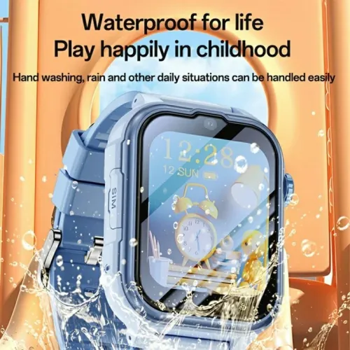 Yesido IO37 Montre Connectée 4G et IP67 pour Enfants - Appels Vidéo HD,GPS/LBS/Outils Éducatifs