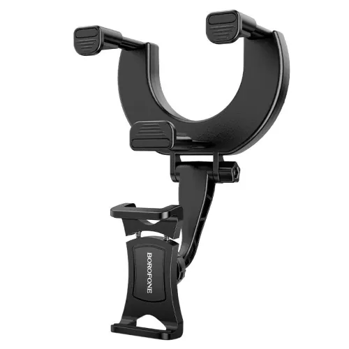 BOROFONE BH49 ,support de rétroviseur de voiture, pour téléphones portables de 4,5 à 7 pouces.