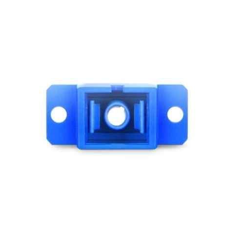 Raccord fibre optique SC-SC Simplex Monomode Bleu avec bride