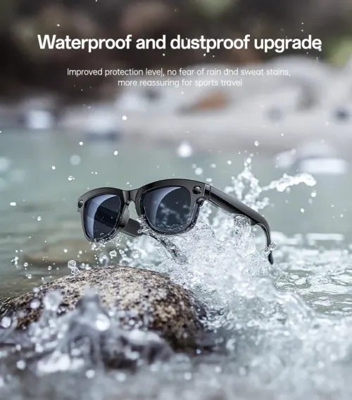 lunettes intelligentes Yesido IO42 connectées à commande, avec caméra intégrée et d'un assistant IA