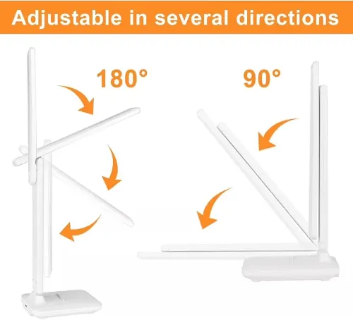 Lampe / Led de Bureau avec Contrôle Tactile à 3 niveaux (lumière chaude, lumière blanche, lumière naturelle)