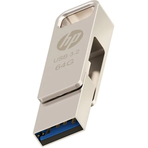 Clé USB double HP x206c OTG TypeC USB3.2 64Go métal