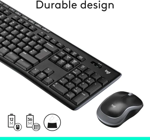 Ensemble clavier et souris sans fil Logitech MK270 USB2,4GHz, 8touches multimédias et de raccourci