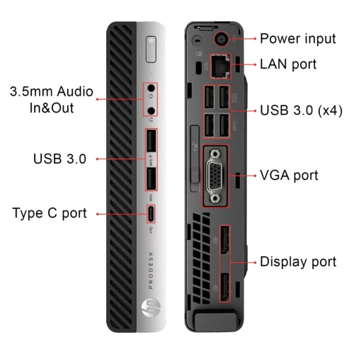mini PC HP ProDesk 600 G3 I5 7eme génération 8GB/256SSD NVME