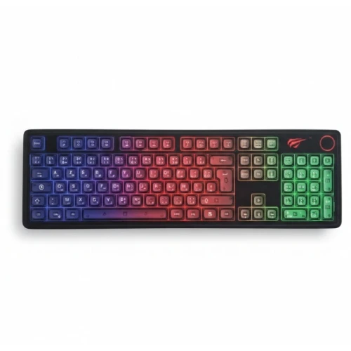 Clavier Gaming Havit KB26L RGB Rainbow 104 Touches AntiGhosting USB