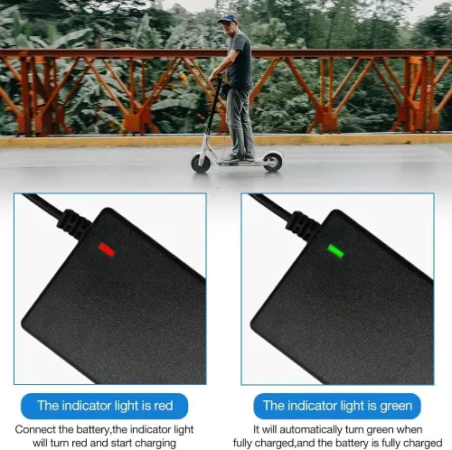 Chargeur Trottinette Electrique, Hoverboard, Scooter avec 6 Connecteurs 54.6V 3A