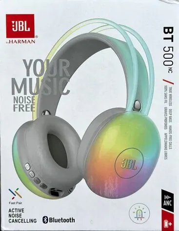 Casque sans fil JBL BT500NC avec micro, jusqu'à 40heure charge rapide, double appairage, Bt5.0