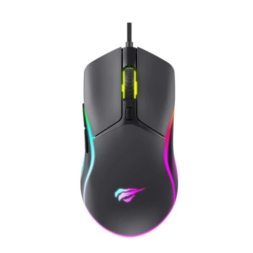 Souris Gaming Filaire Havit MS1029 - 7200 DPI Ajustables, Rétroéclairage RGB et 6 Boutons Programmables