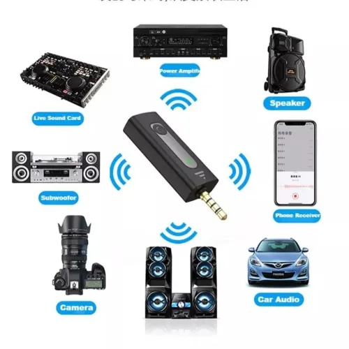 Microphone Lavalier sans fil k35 single pour les appareils compatibles 3,5 mm