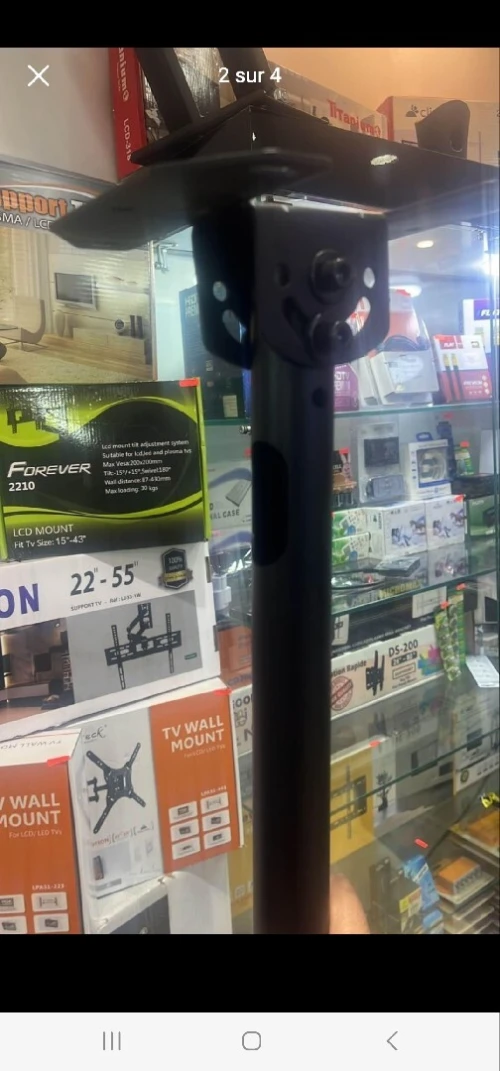 "support tv plafond 24" 80