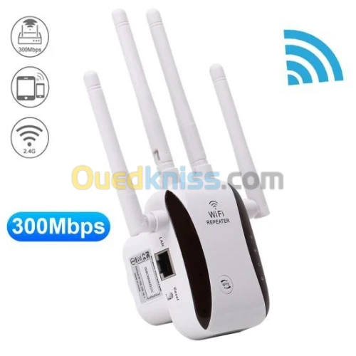 Wireless Repeater Widely Compatible Shock-proof Compact Mini 300Mbps