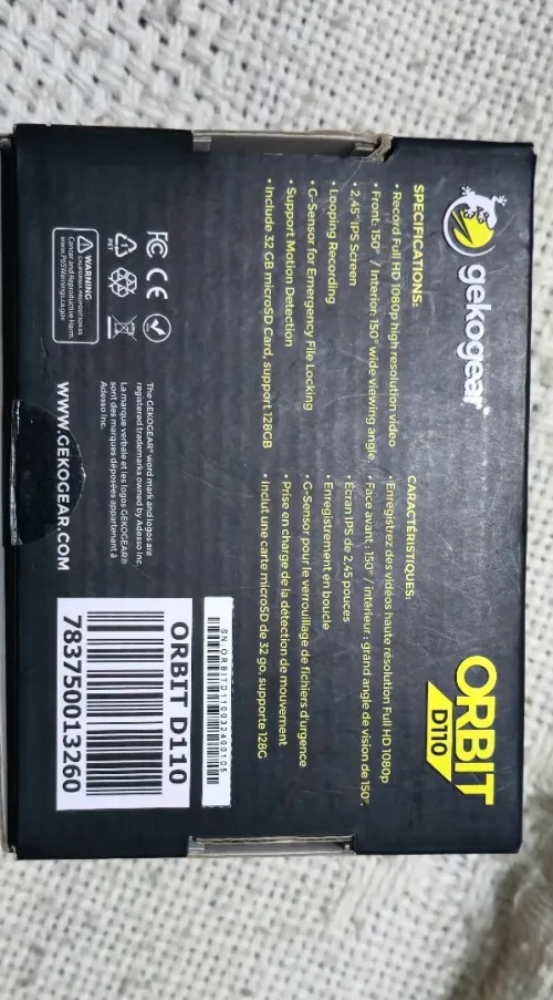 Dash Cam Gekogear ORBIT D110