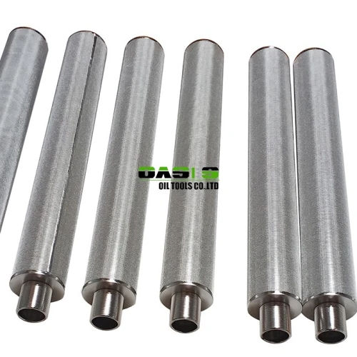Cartouche filtrante frittée en acier inoxydable