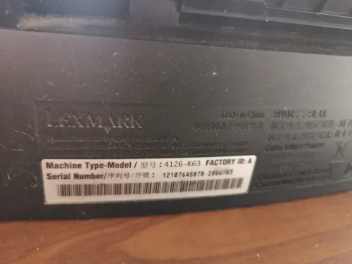 Imprimante à jet d'ancre laxmark Z617.