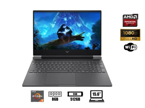 HP VICTUS 15-FB2063DX RYZEN 5 7535HD RAM 8GO SSD 512GO RX 6650M 144Hz 15.6" FULL HD IPS