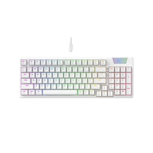 CLAVIER HAVIT GAMENOTE KB885L RGB MECANIQUE WHITE