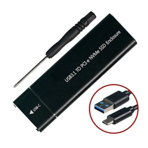 RACK SSD M.2 NVME ENCLOSURE USB C TO USB3.1 GEN2