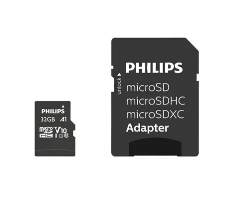 CARTE MEMOIRE PHILIPS MICRO SD 32GO UHS-I 100MB/s
