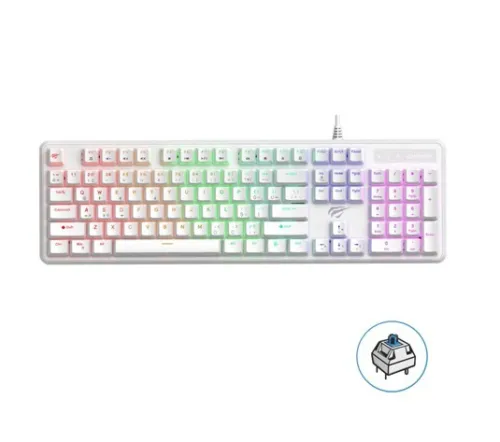 CLAVIER HAVIT GAMENOTE KB870L RGB BLEU SWITCH