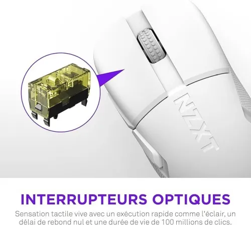 SOURIS NZXT LIFT ELITE WIRELESS WHITE GAMING