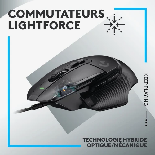 SOURIS LOGITECH G502 X HERO FILAIRE - BLACK